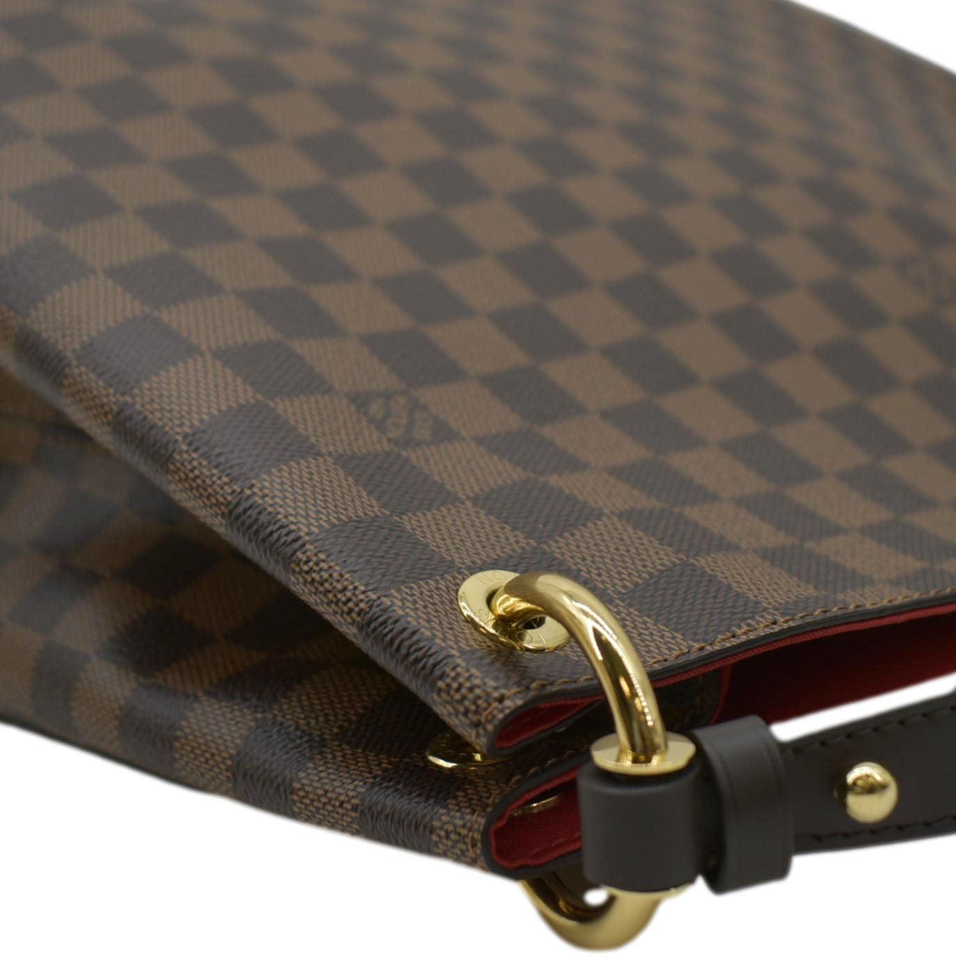 LOUIS VUITTON Graceful MM Damier Ebene Shoulder Bag Brown