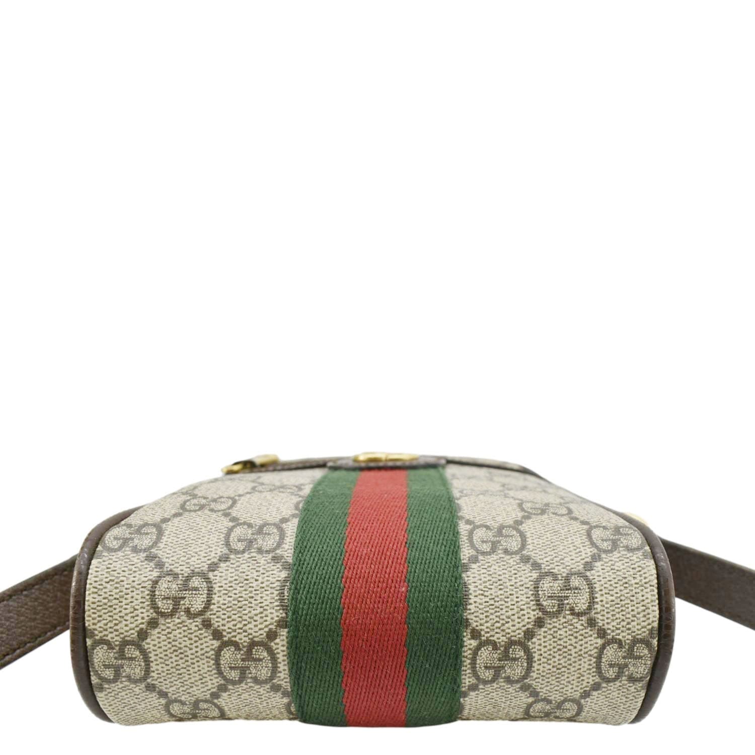 GUCCI Ophidia Small Gucci Canvas Messenger Bag Brown 598127