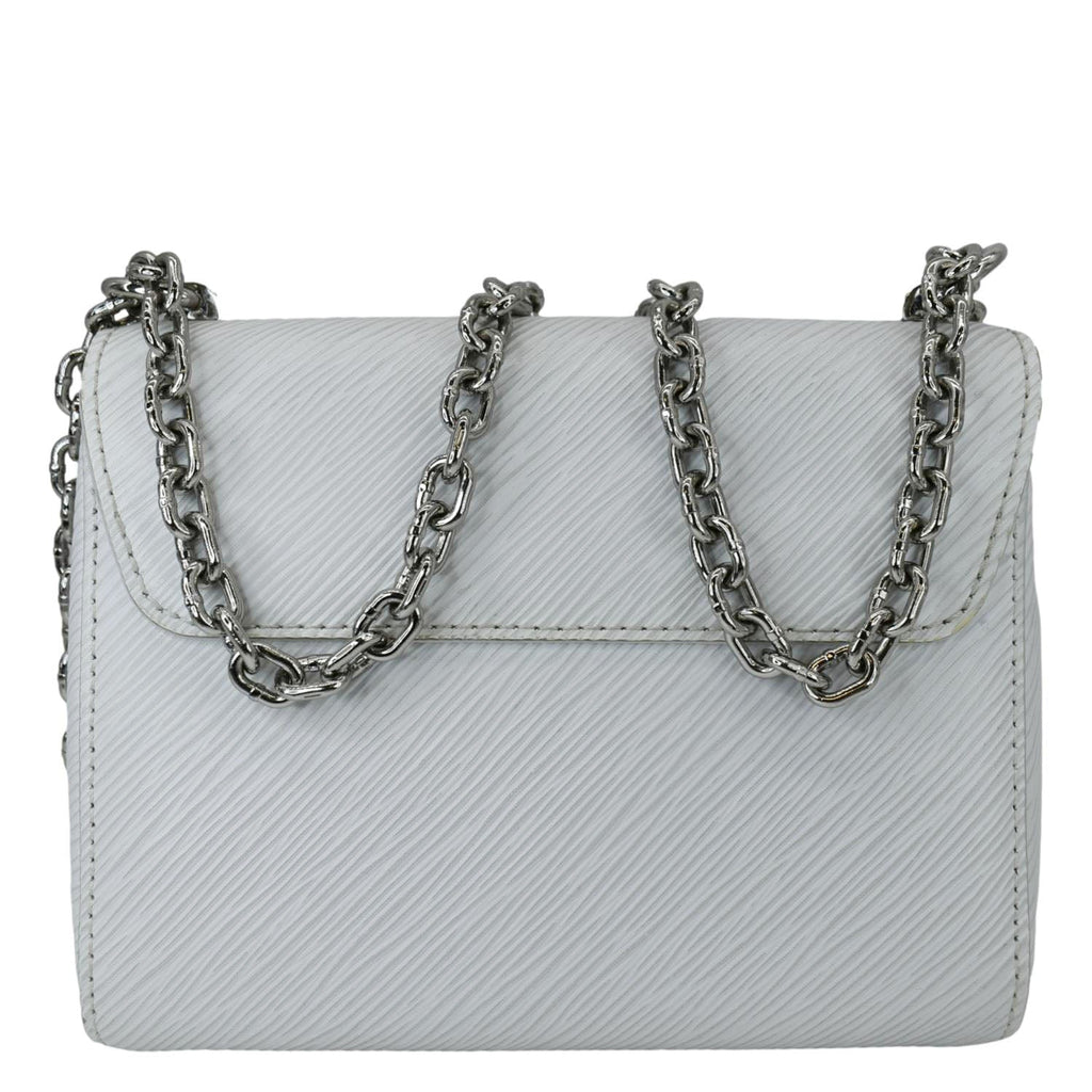 LOUIS VUITTON Twist PM Epi Leather Crossbody Bag White