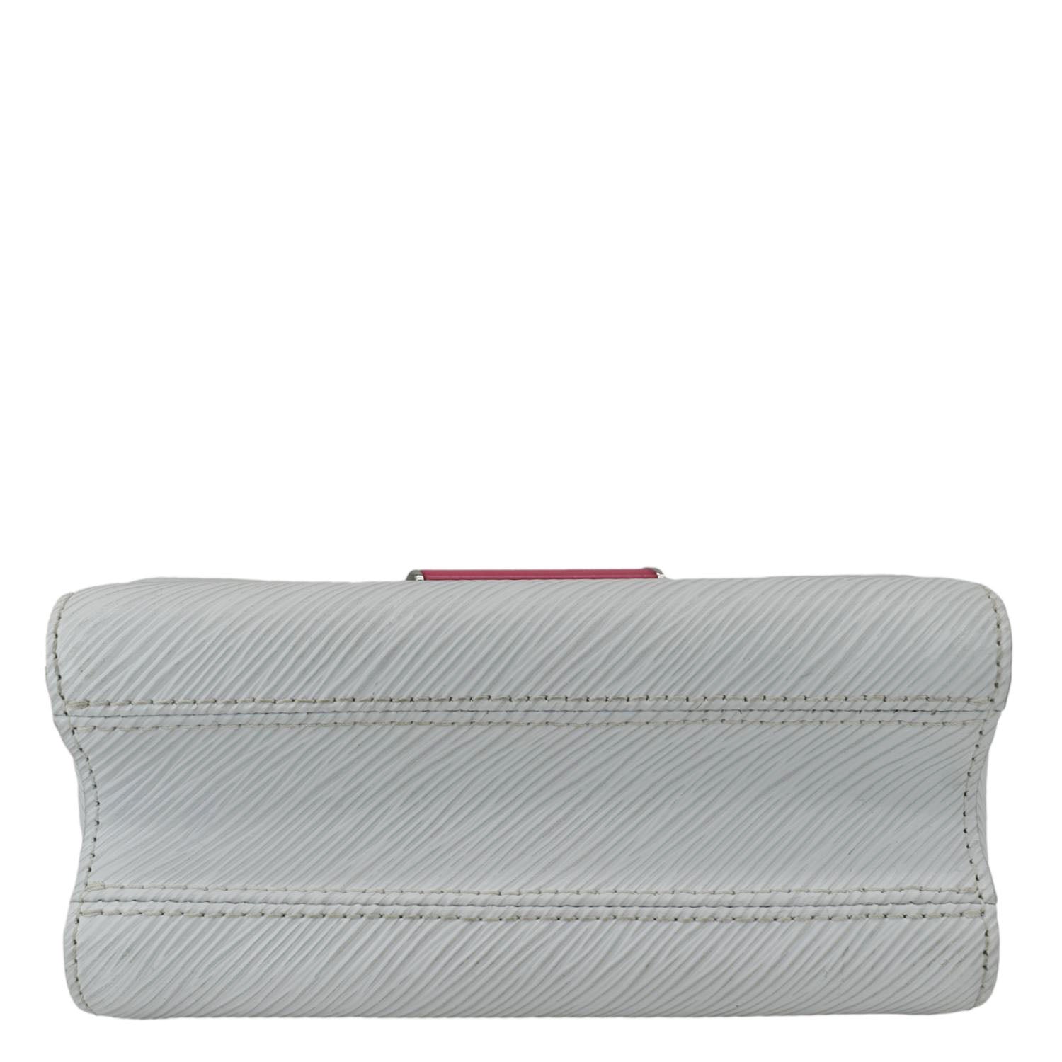 LOUIS VUITTON Twist PM Epi Leather Crossbody Bag White