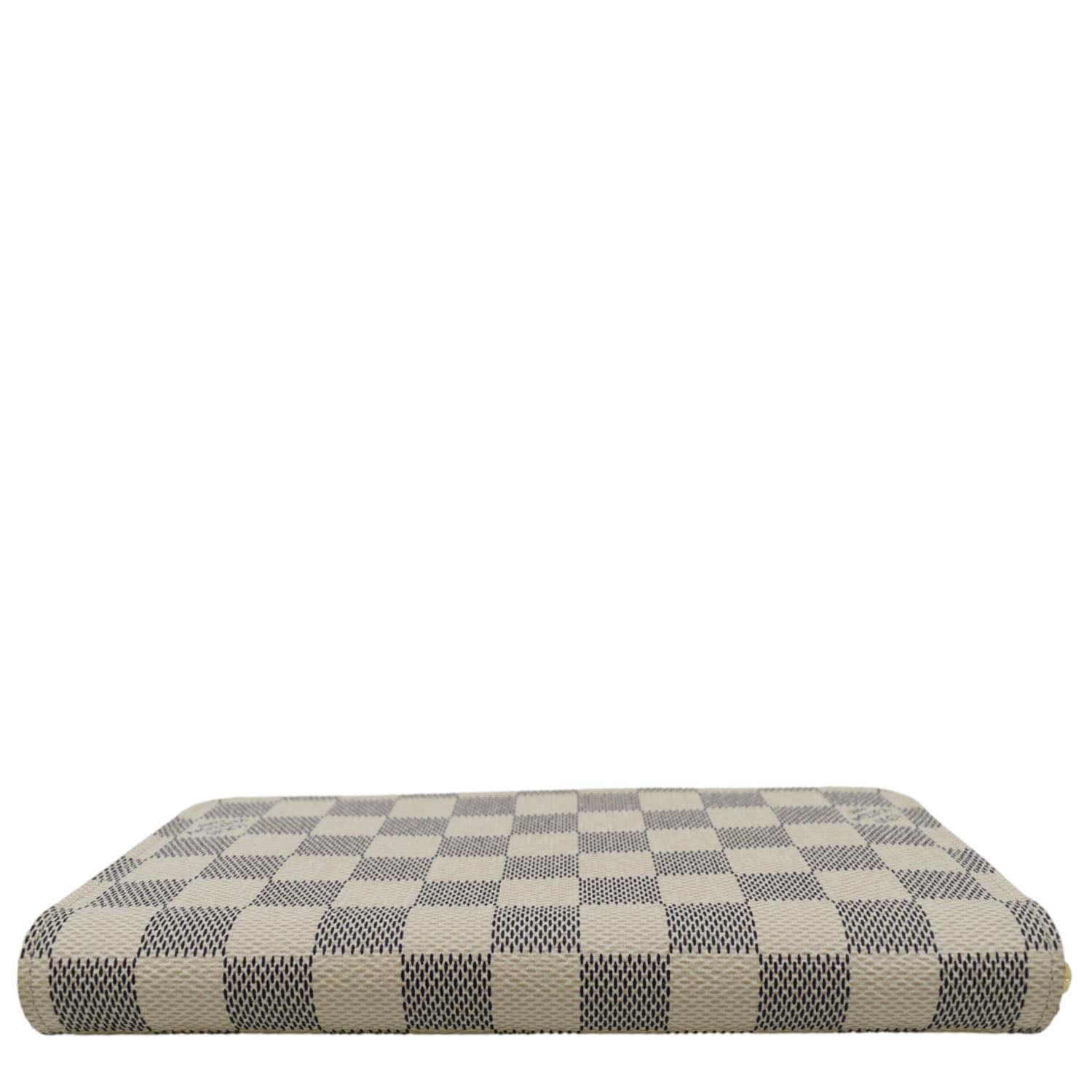 LOUIS VUITTON Damier Azur Zippy Wallet Rose ballerine
