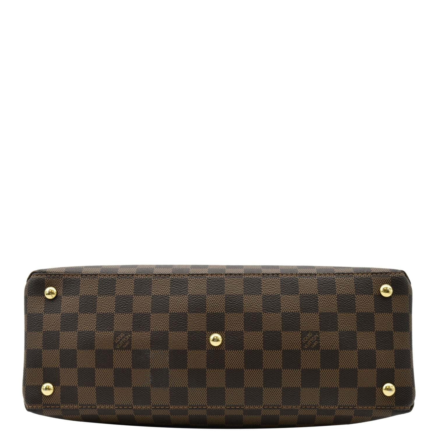 LOUIS VUITTON LV Riverside Damier Ebene Tote Bag Brown