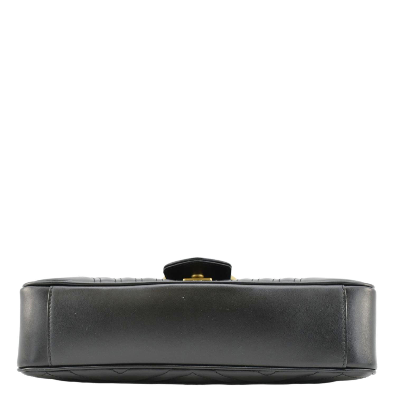 GUCCI Gucci Marmont Medium Matelasse Shoulder Bag Black 443496