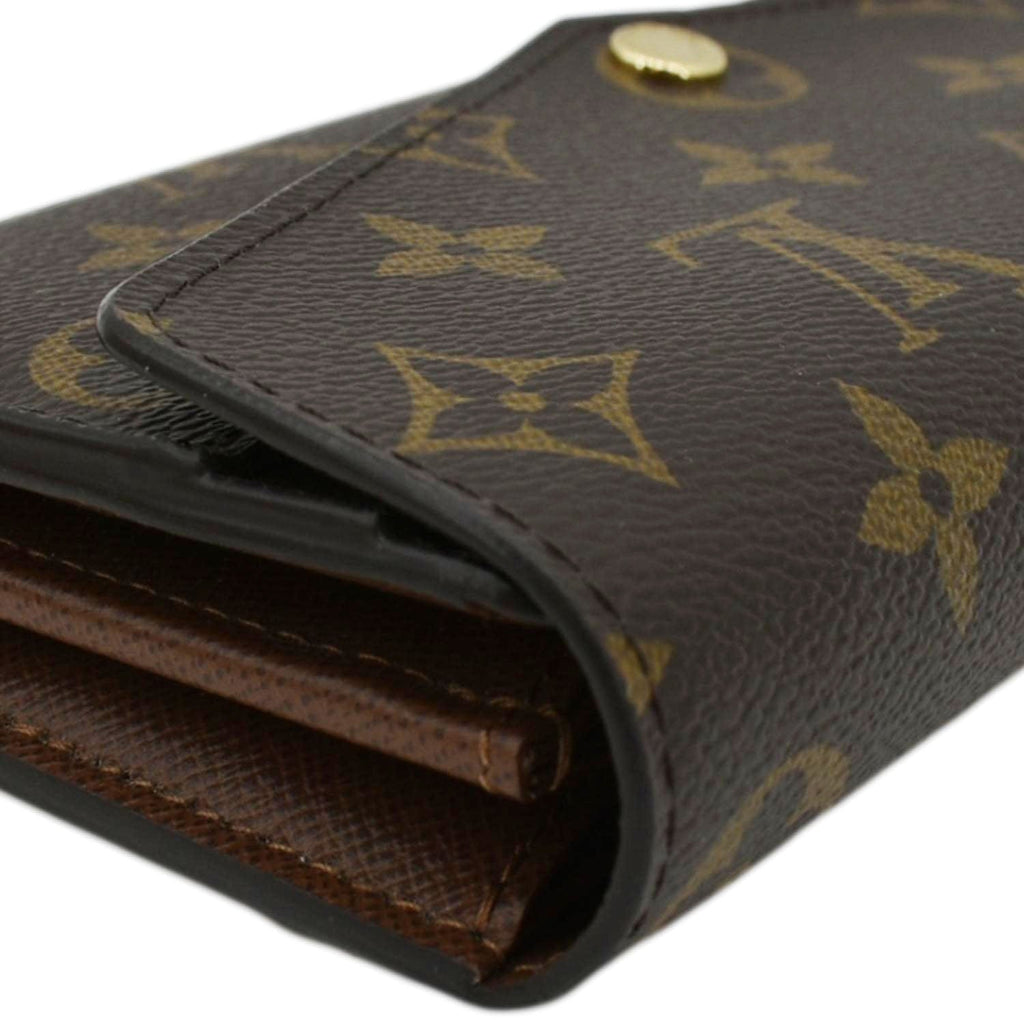 LOUIS VUITTON Sarah Monogram Canvas Wallet Brown