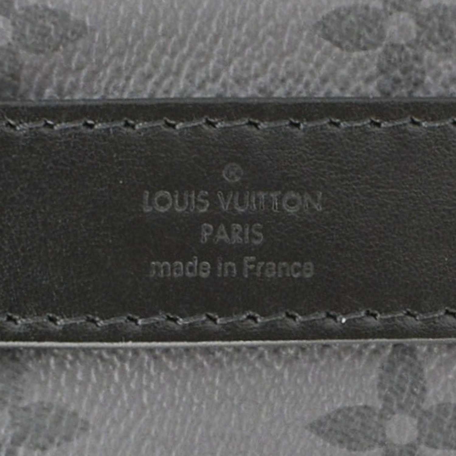 LOUIS VUITTON Keepall 25 Bandouliere Monogram Eclipse Reverse Canvas Crossbody Bag Black