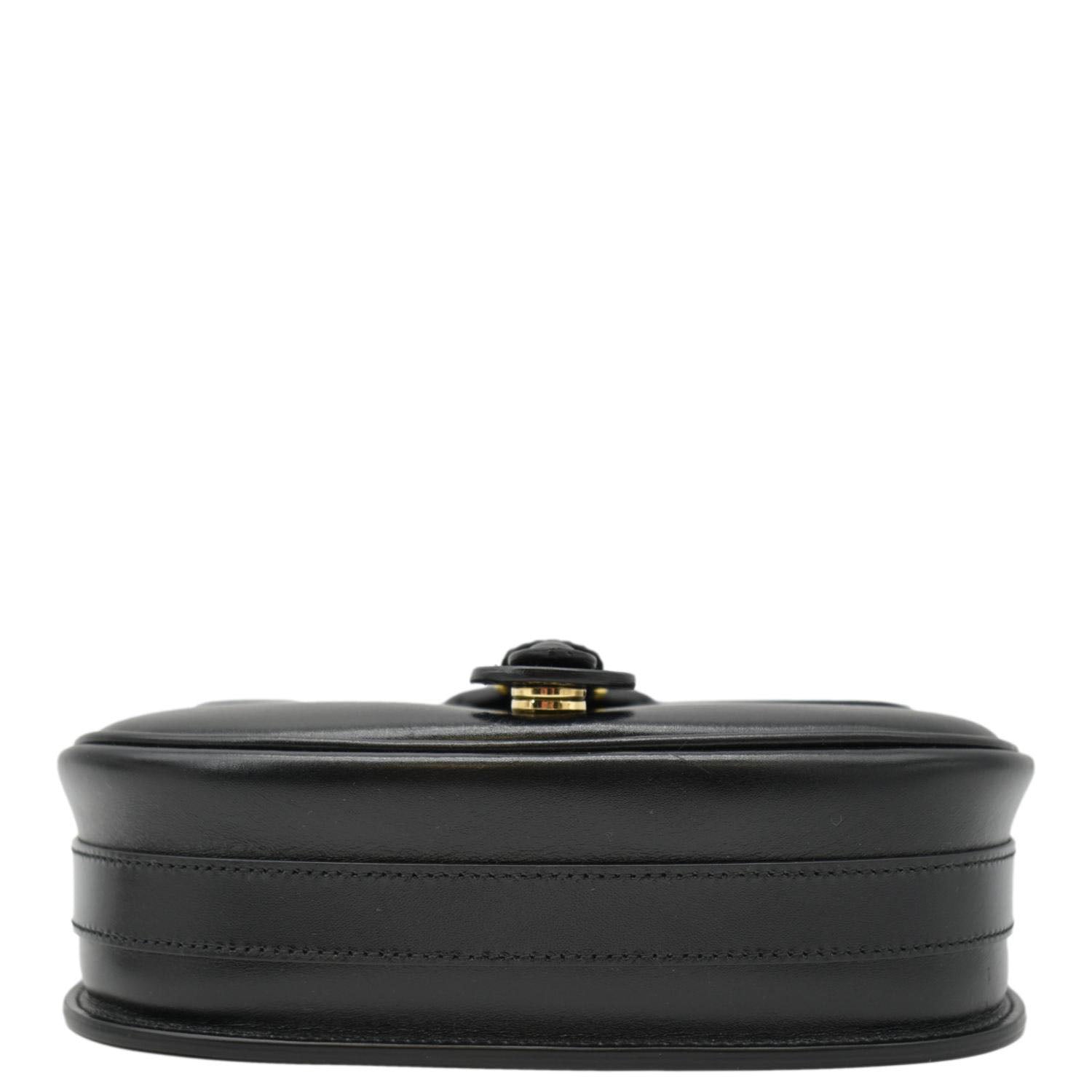 CHRISTIAN DIOR Bobby Medium Calfskin Leather Shoulder Bag Black