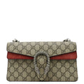 GUCCI Dionysus Small Rectangular Gucci Supreme Canvas Shoulder Bag Beige 499623