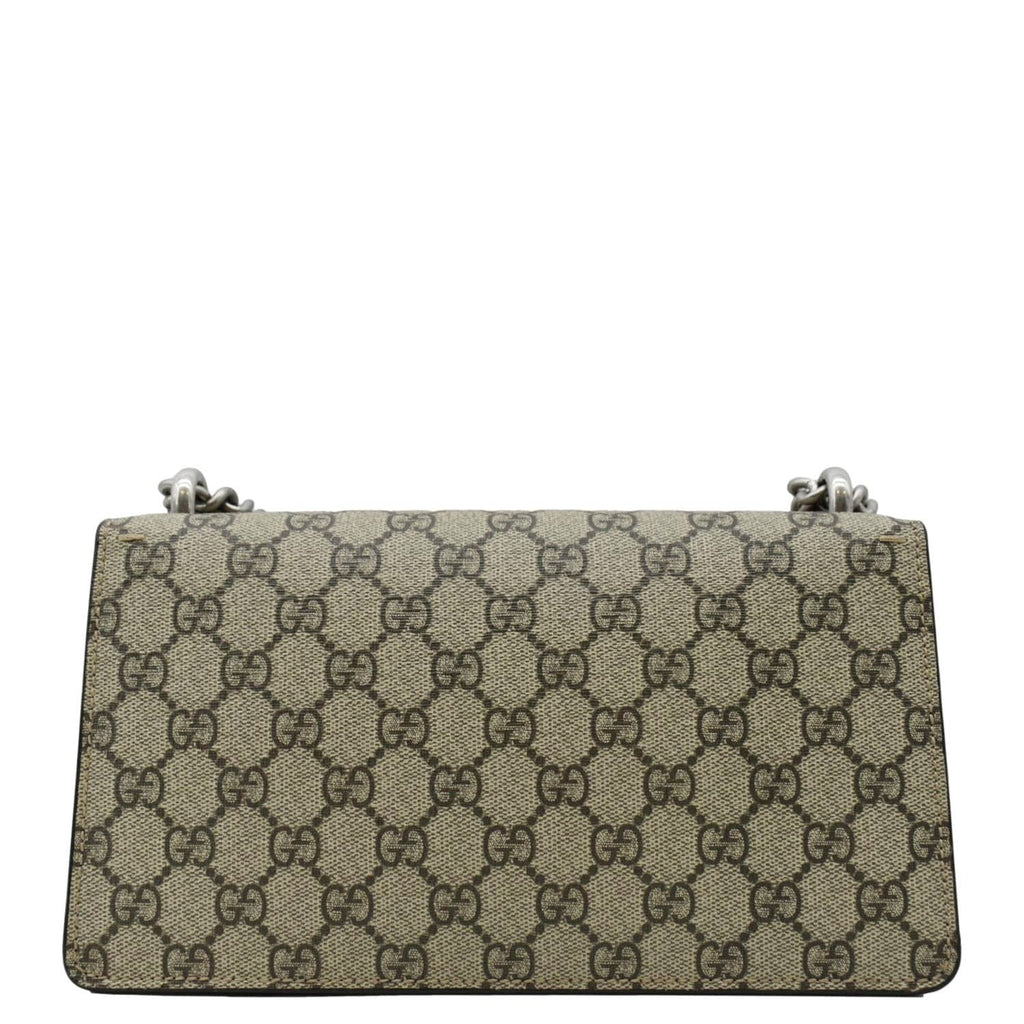 GUCCI Dionysus Small Rectangular Gucci Supreme Canvas Shoulder Bag Beige 499623
