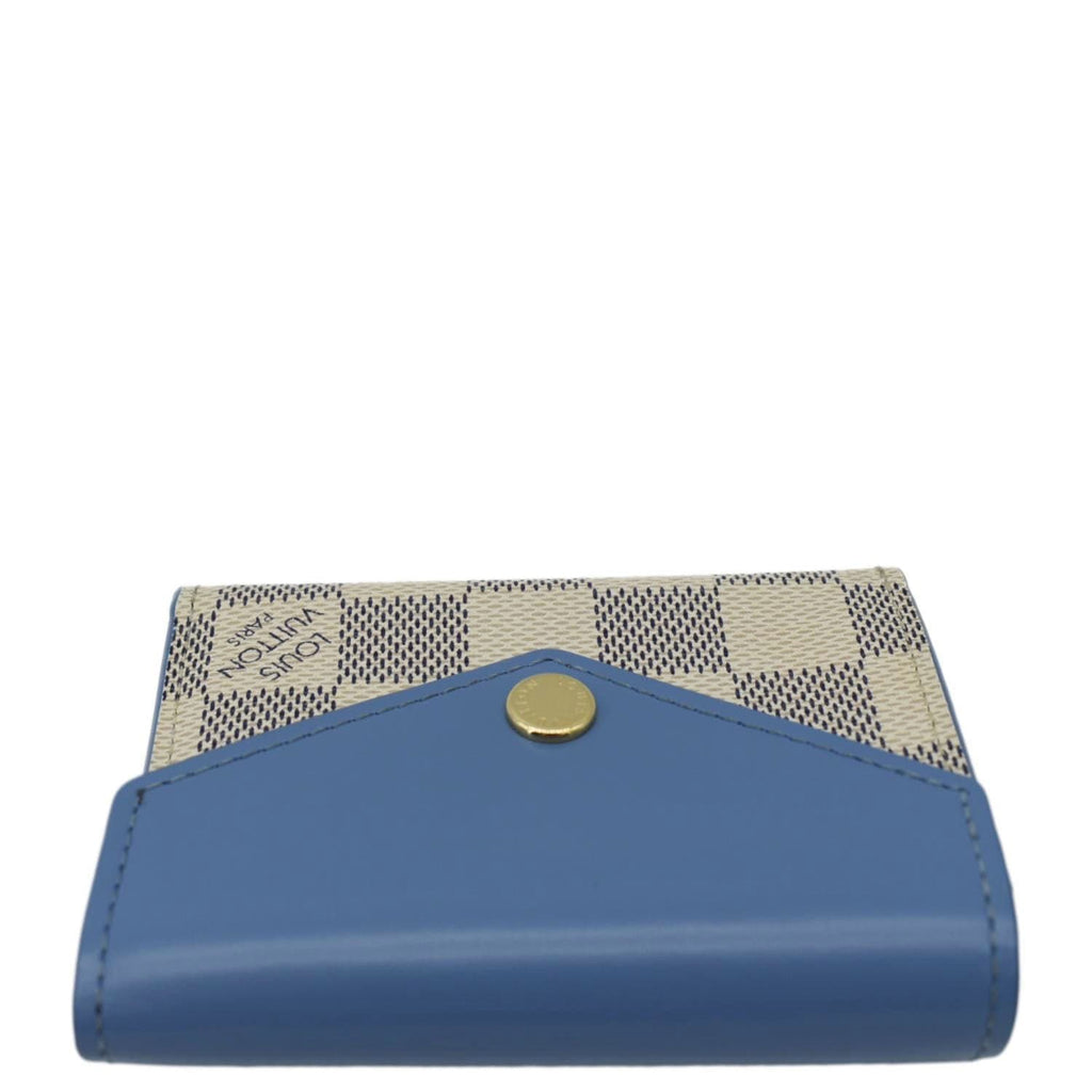 LOUIS VUITTON Zoe Damier Azur Wallet Light Blue