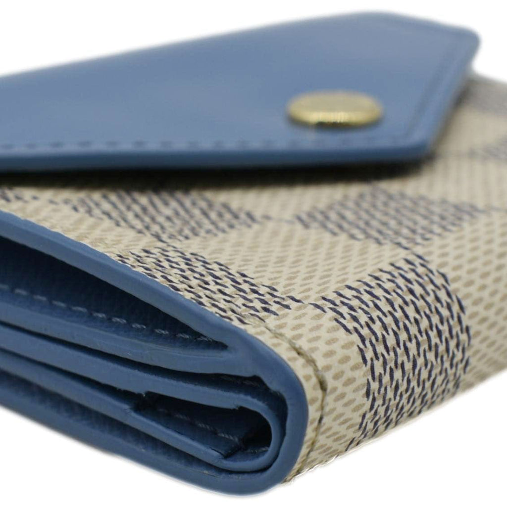 LOUIS VUITTON Zoe Damier Azur Wallet Light Blue