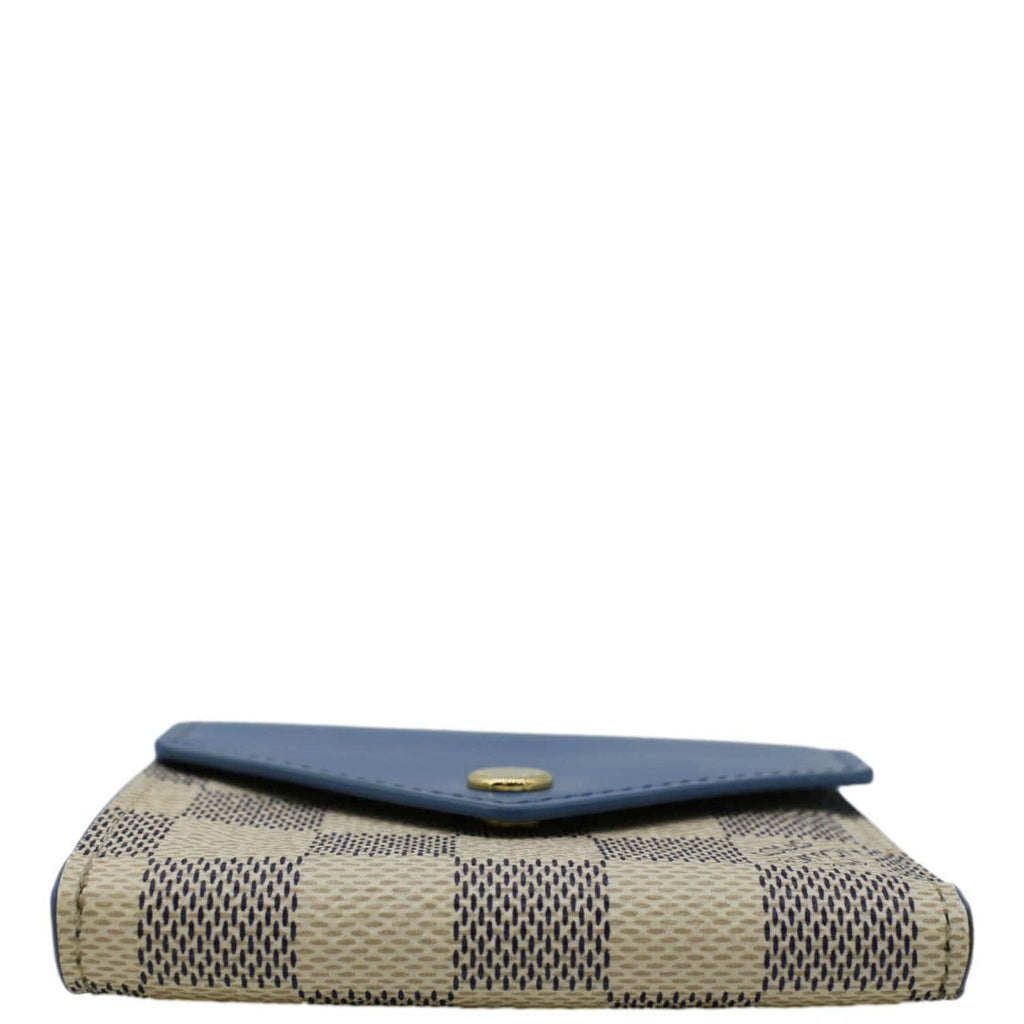 LOUIS VUITTON Zoe Damier Azur Wallet Light Blue