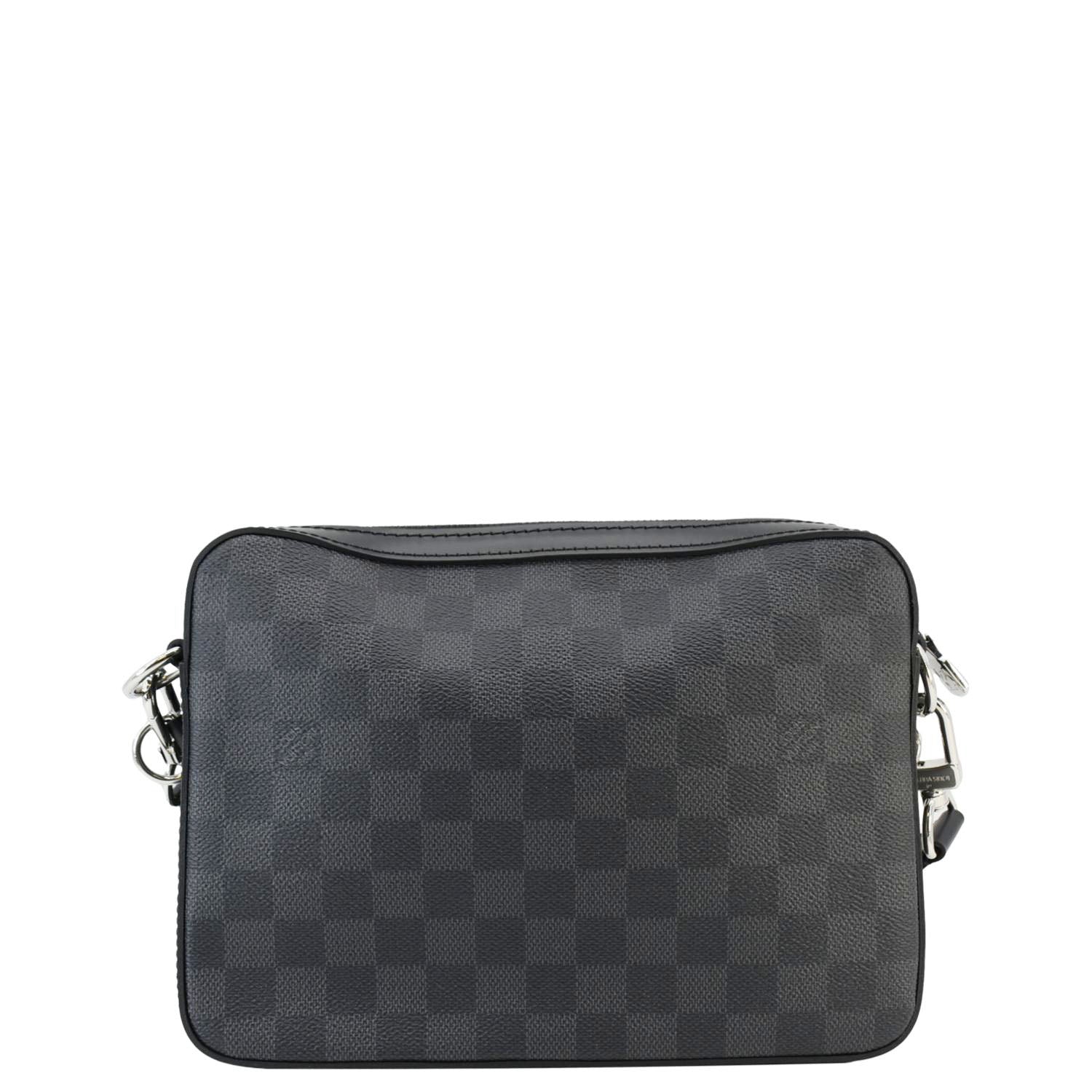 LOUIS VUITTON Trio Damier Graphite Wild Animals Messenger Bag Black