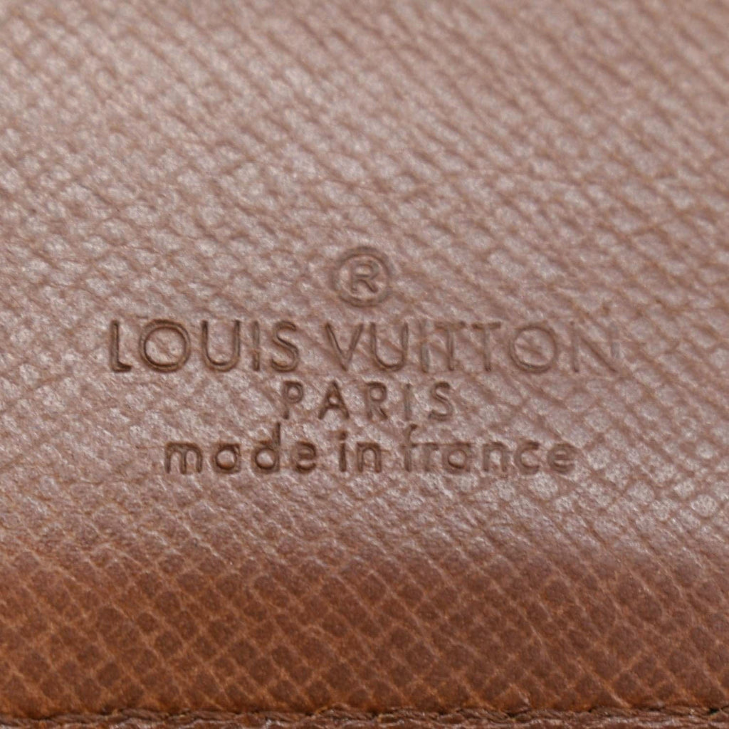 LOUIS VUITTON Monogram Canvas Multiple Mens Wallet Brown