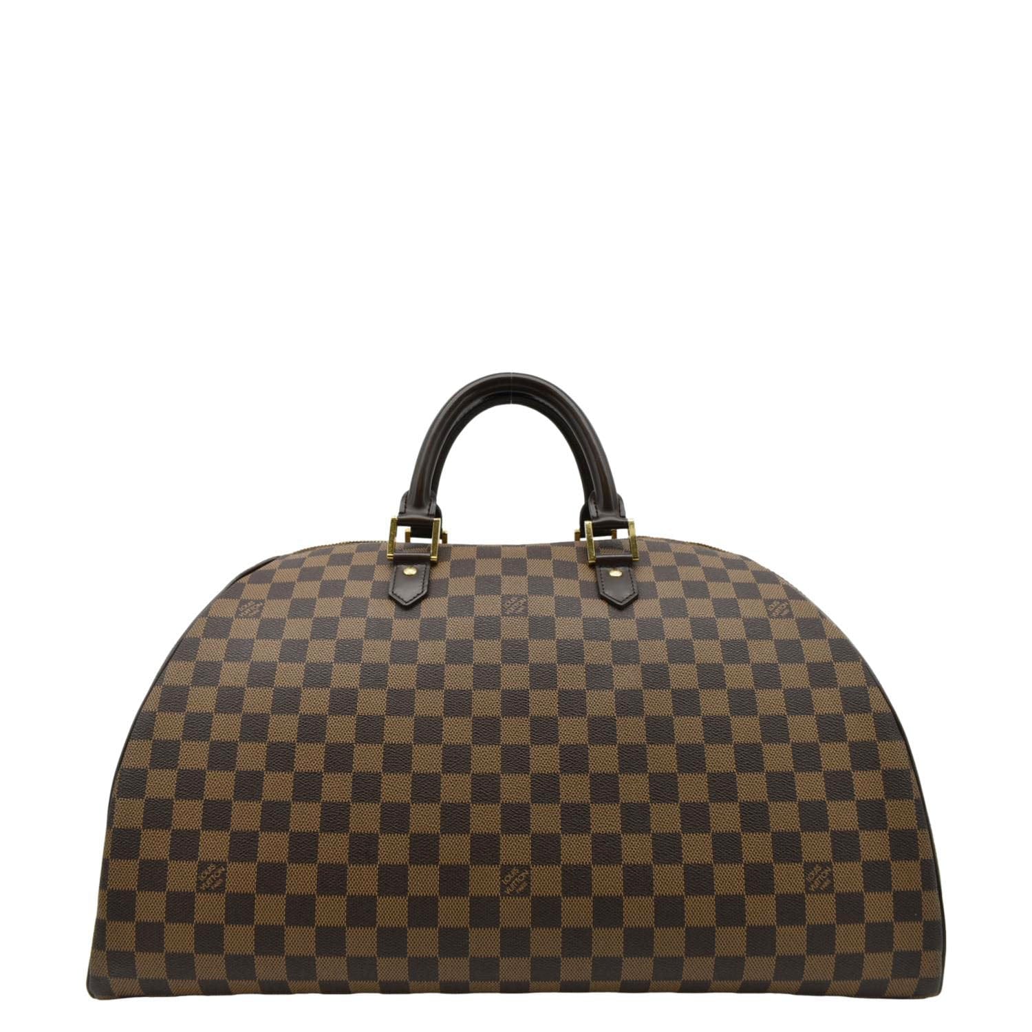 LOUIS VUITTON Ribera GM Damier Ebene Satchel Bag Brown