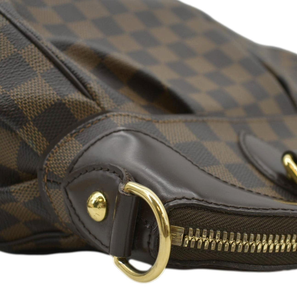 LOUIS VUITTON Trevi PM Damier Ebene Satchel Shoulder Bag Brown