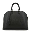 LOUIS VUITTON Alma GM Epi Leather Satchel Bag Black