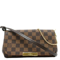 LOUIS VUITTON Favorite PM Damier Ebene Crossbody Bag Brown
