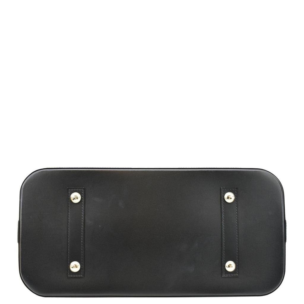 LOUIS VUITTON Alma GM Epi Leather Satchel Bag Black