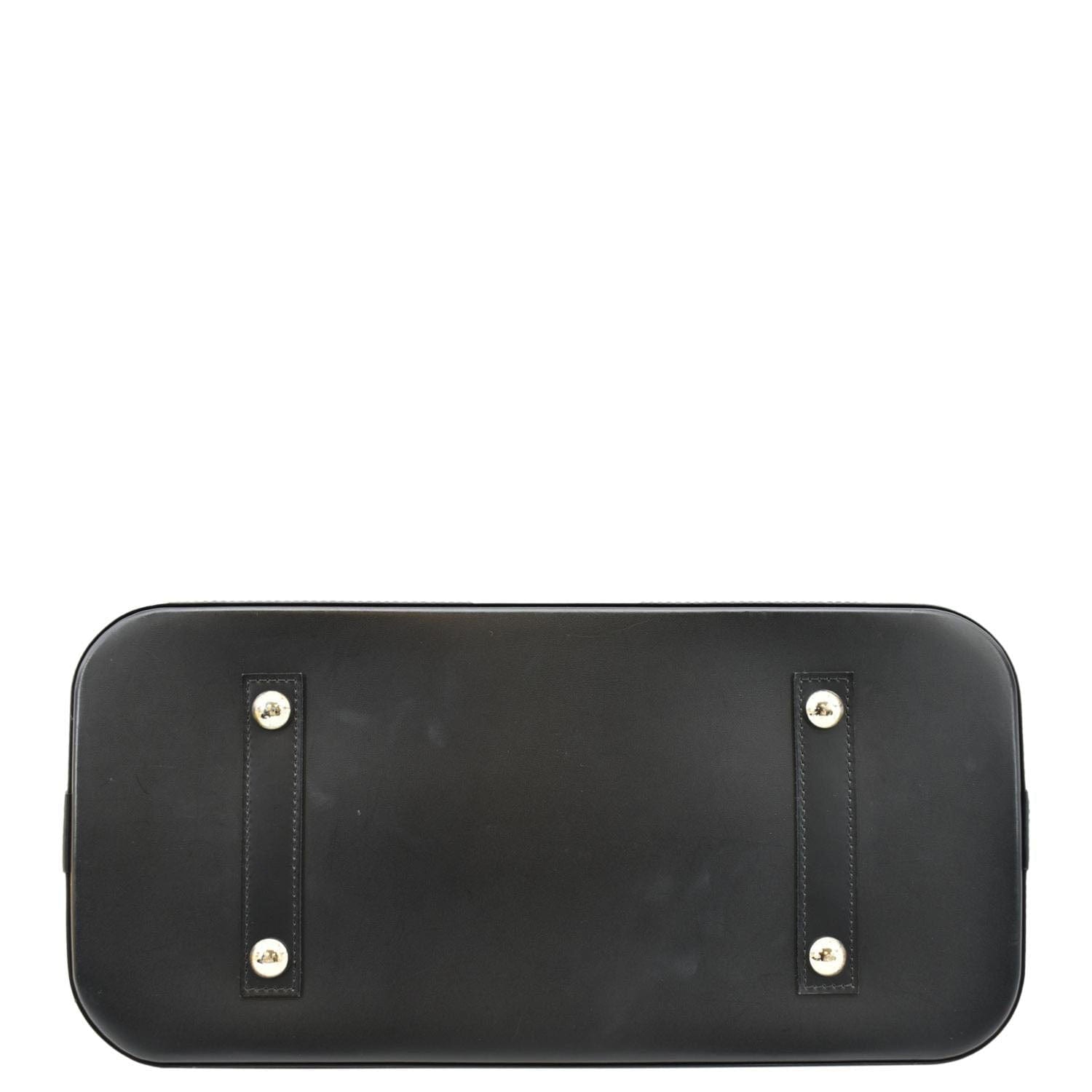 LOUIS VUITTON Alma GM Epi Leather Satchel Bag Black