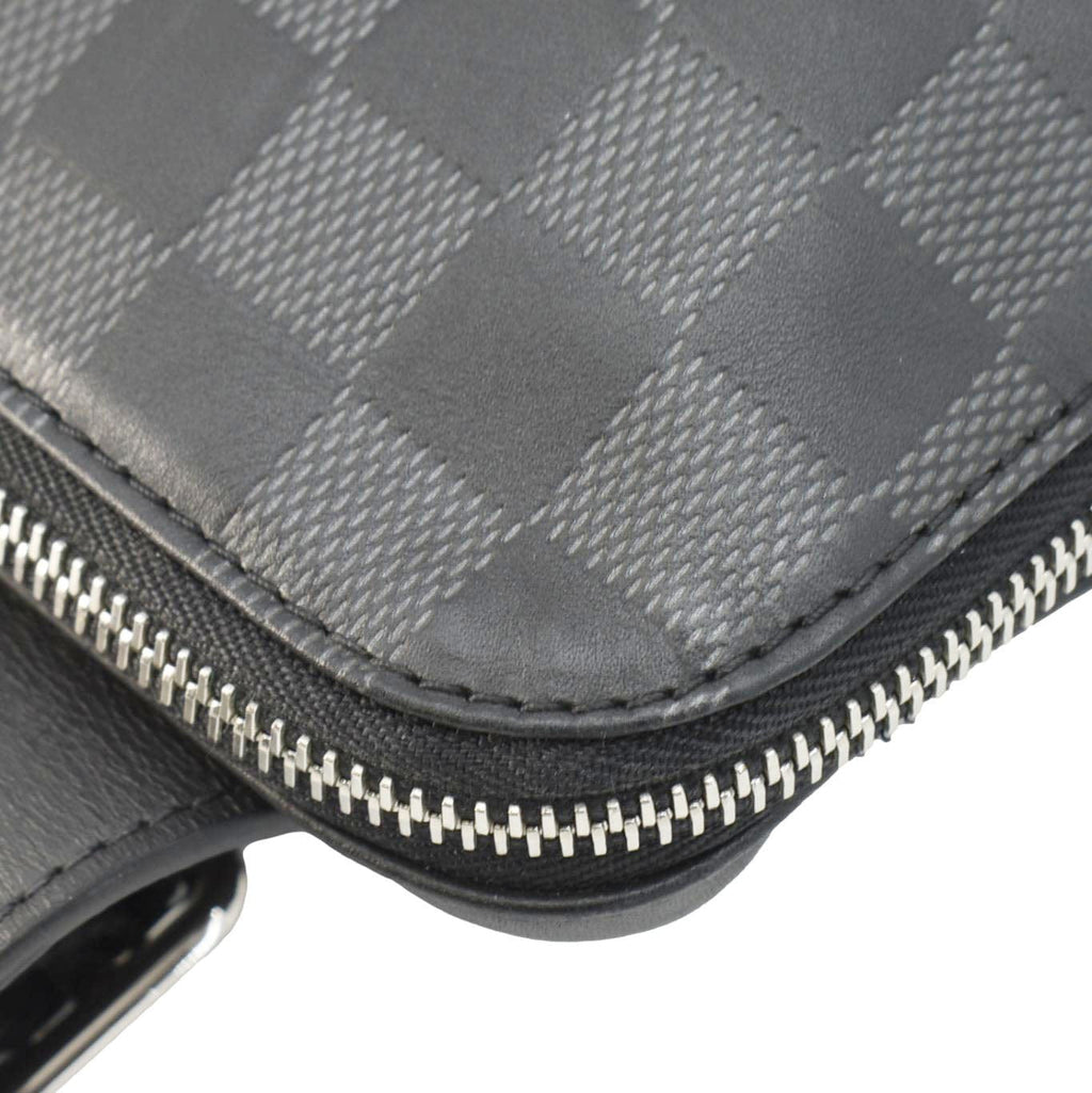 LOUIS VUITTON Avenue Sling Damier Graphite Backpack Bag Black