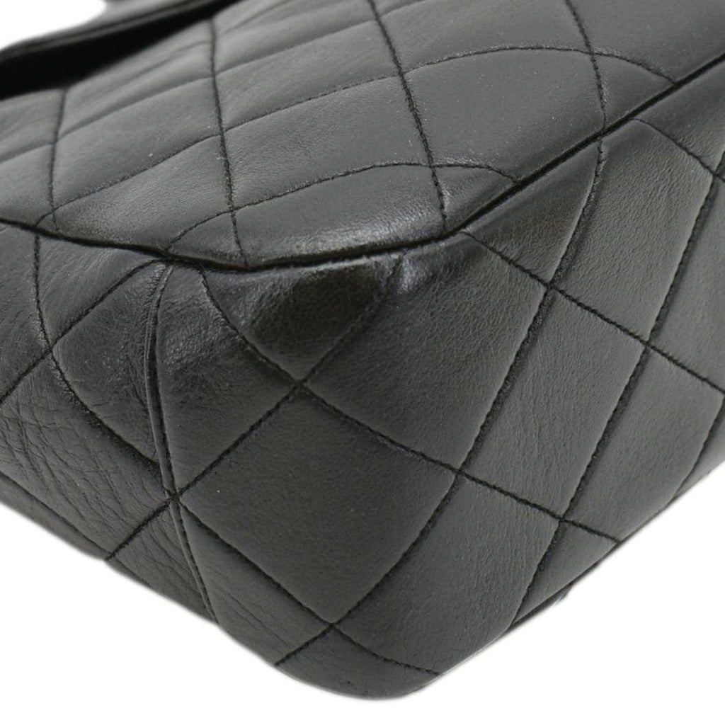 Chanel Classic Flap  Quilted Leather Tote Bag Black