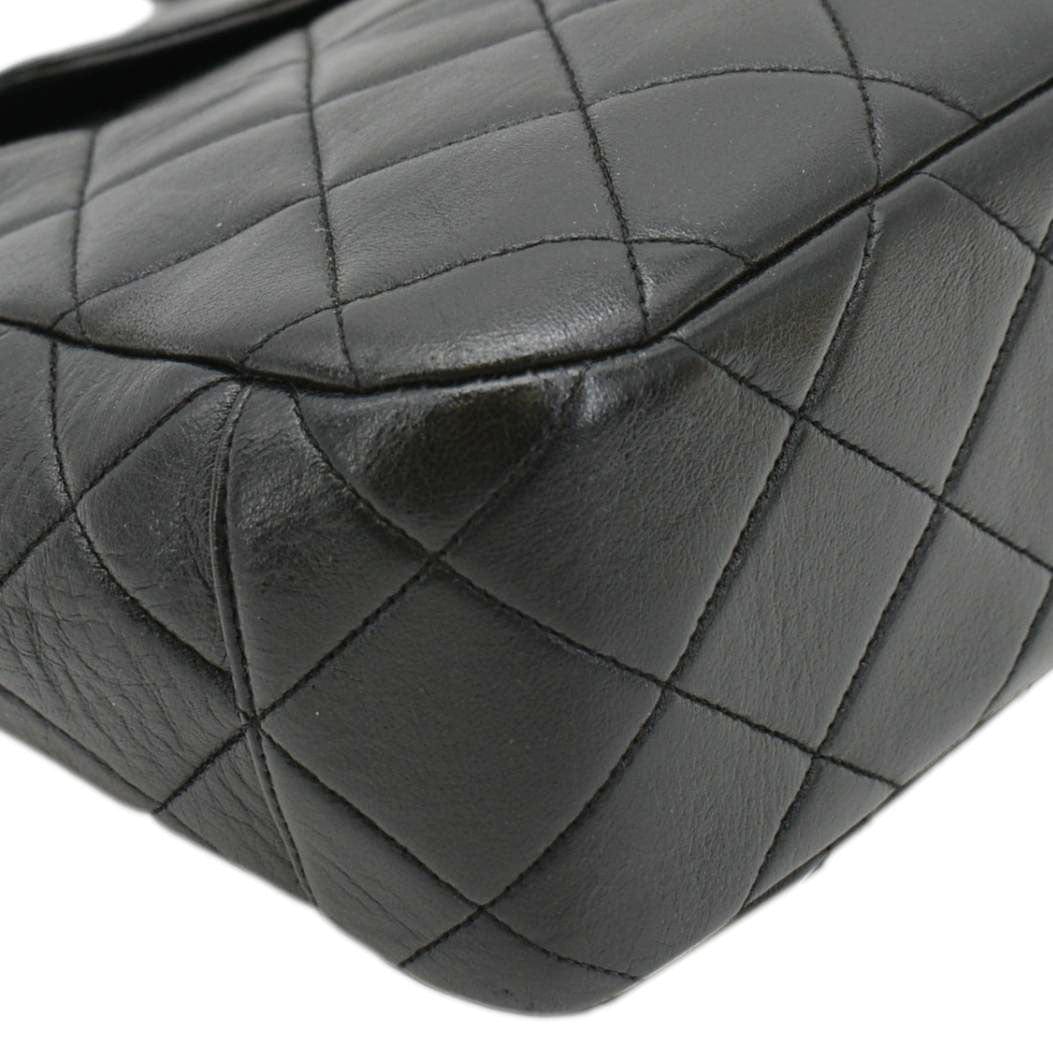Chanel Classic Flap  Quilted Leather Tote Bag Black
