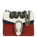 GUCCI Dionysus Embroidered Snake Leather Shoulder Bag Red 421970