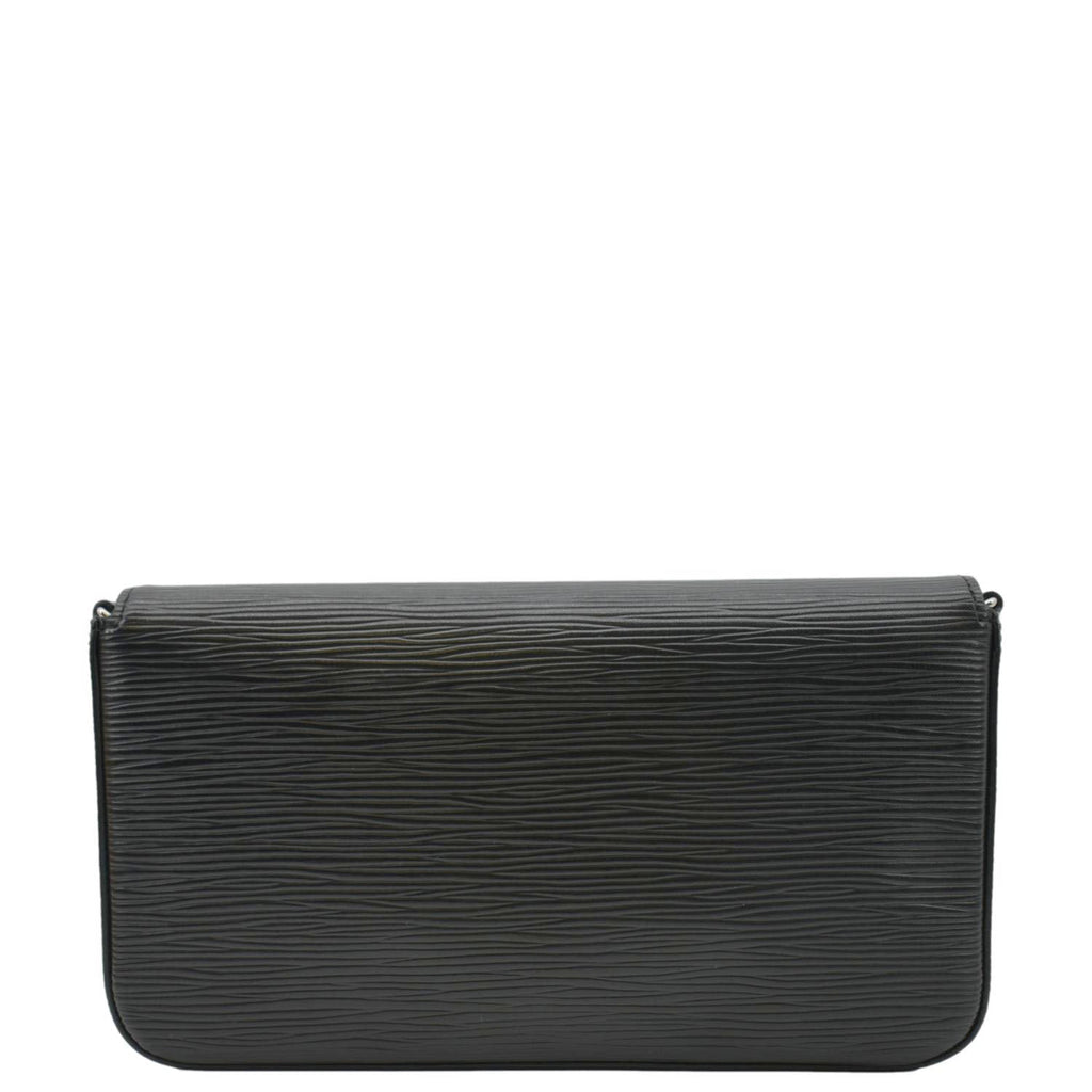 LOUIS VUITTON Felicie Epi Leather Pochette Crossbody Bag Black