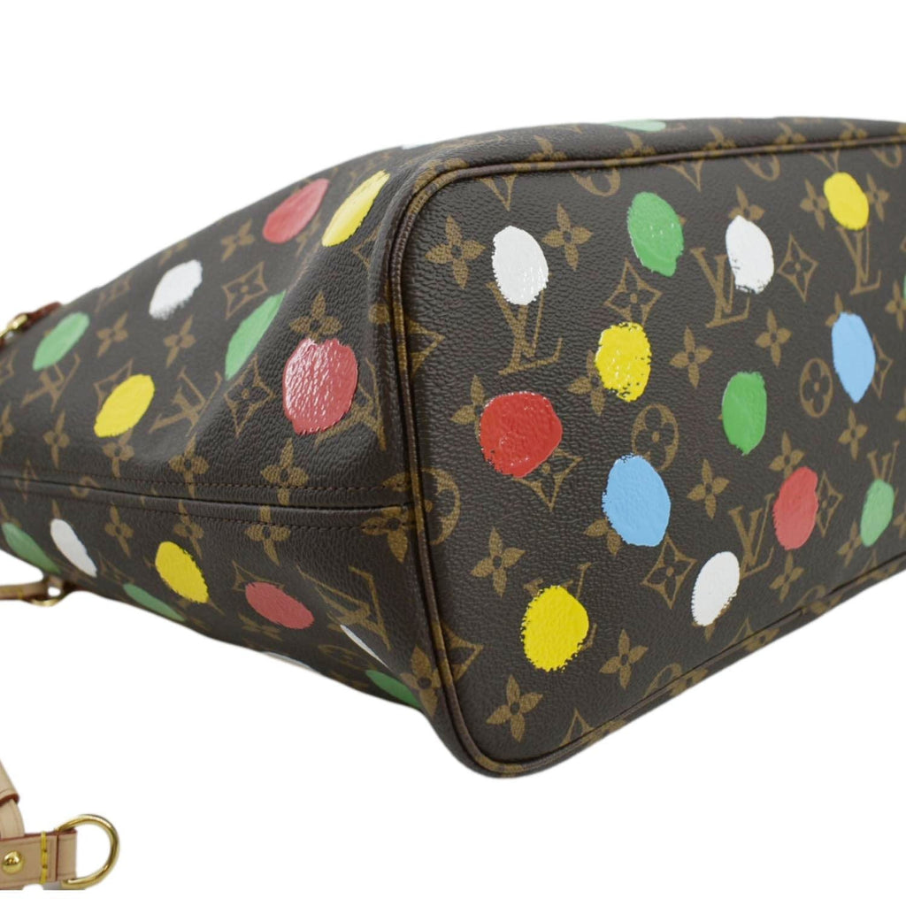LOUIS VUITTON x YK Neverfull MM Monogram Canvas Shoulder Bag Brown