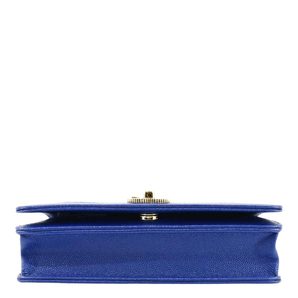 Chanel Mademoiselle  Flap Quilted Leather Shoulder Bag Blue