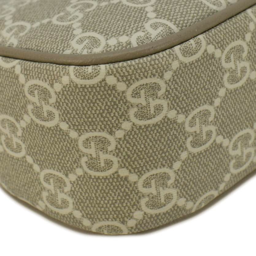 GUCCI Ophidia Web Small Gucci Supreme Canvas Shoulder Bag Beige 735132