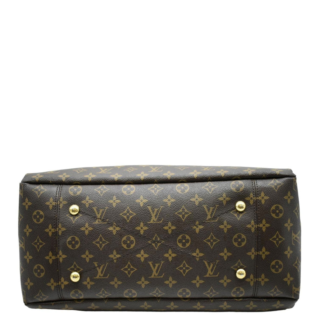 LOUIS VUITTON Artsy MM Monogram Canvas Hobo Bag Brown