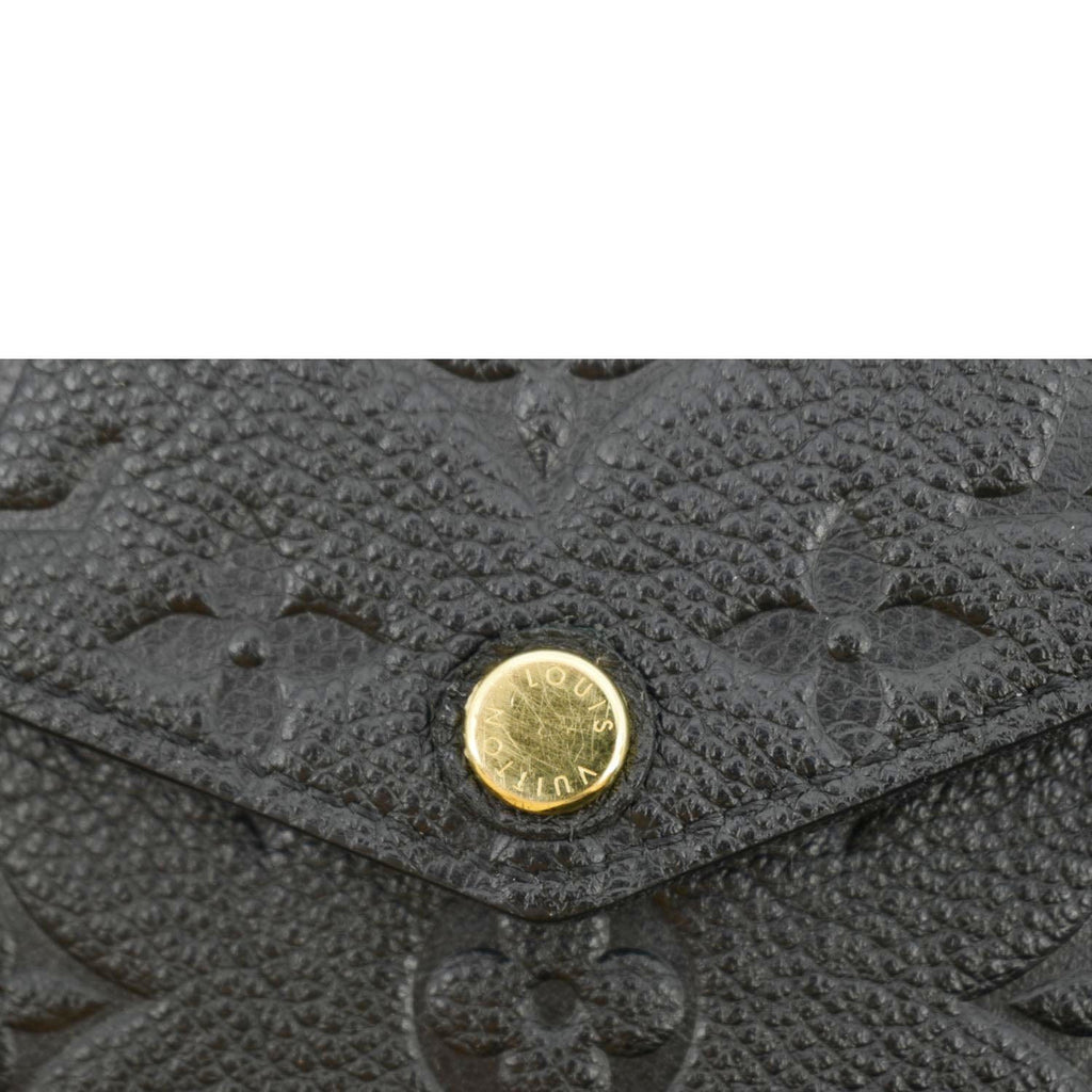 LOUIS VUITTON Felicie Monogram Empreinte Pochette Shoulder Bag Black