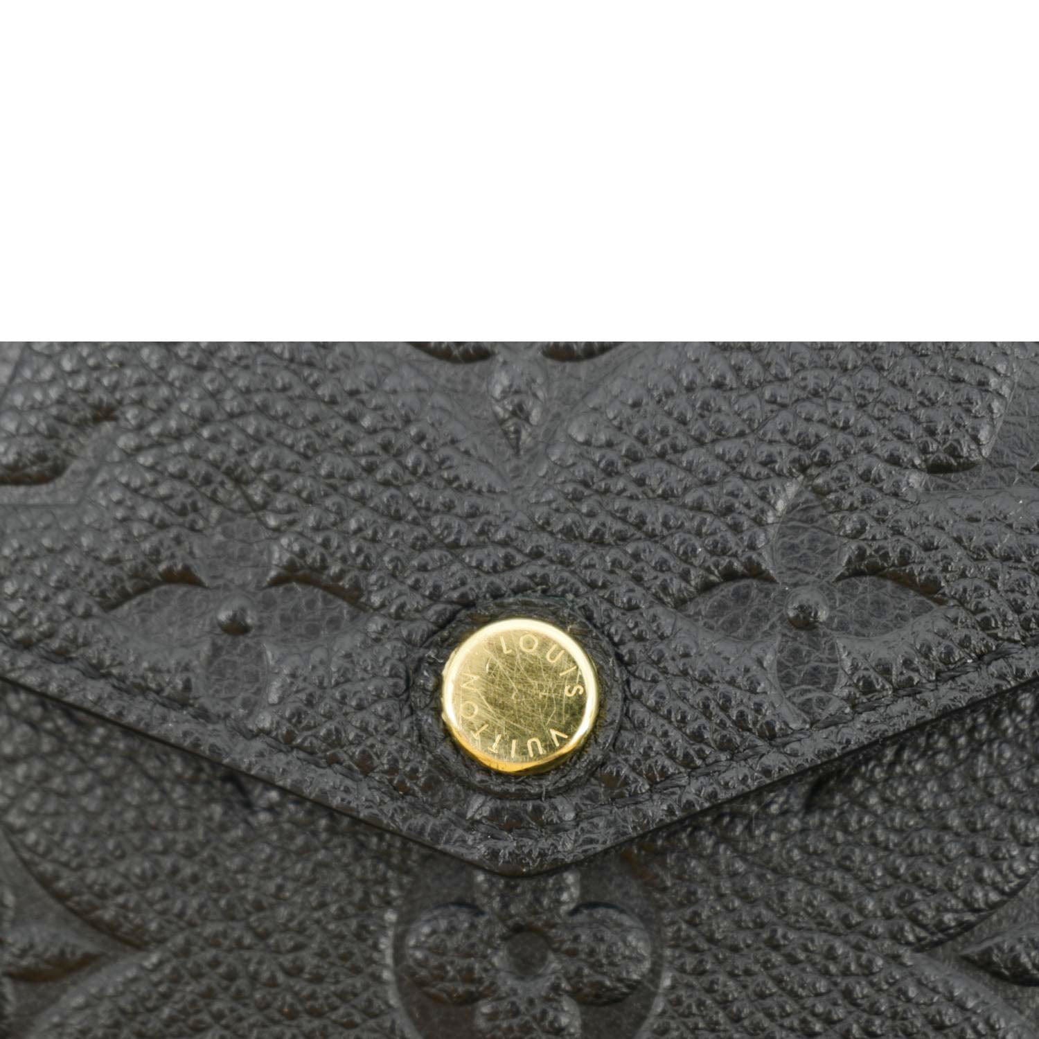 LOUIS VUITTON Felicie Monogram Empreinte Pochette Shoulder Bag Black