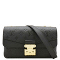 LOUIS VUITTON Marceau  Monogram Empreinte Leather Shoulder Bag Black