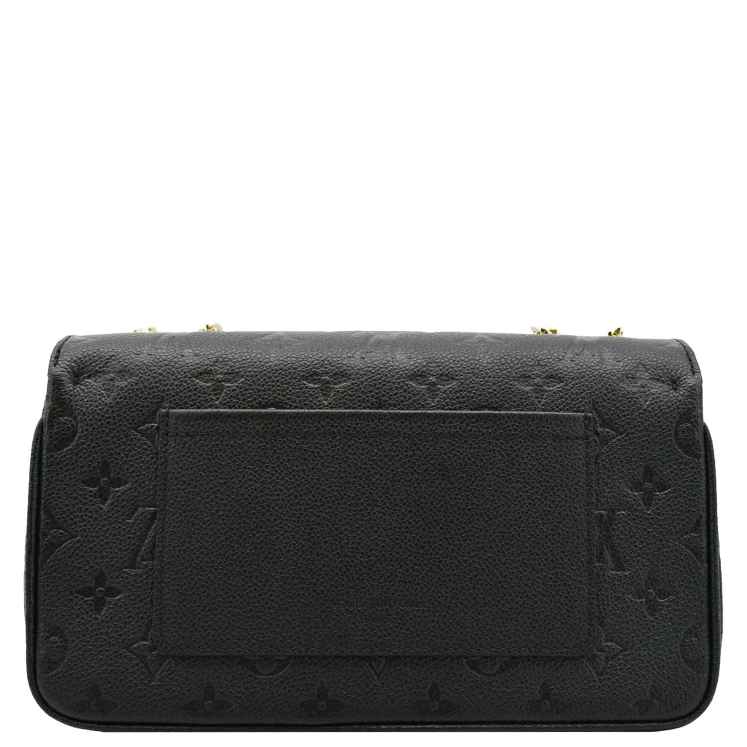 LOUIS VUITTON Marceau  Monogram Empreinte Leather Shoulder Bag Black