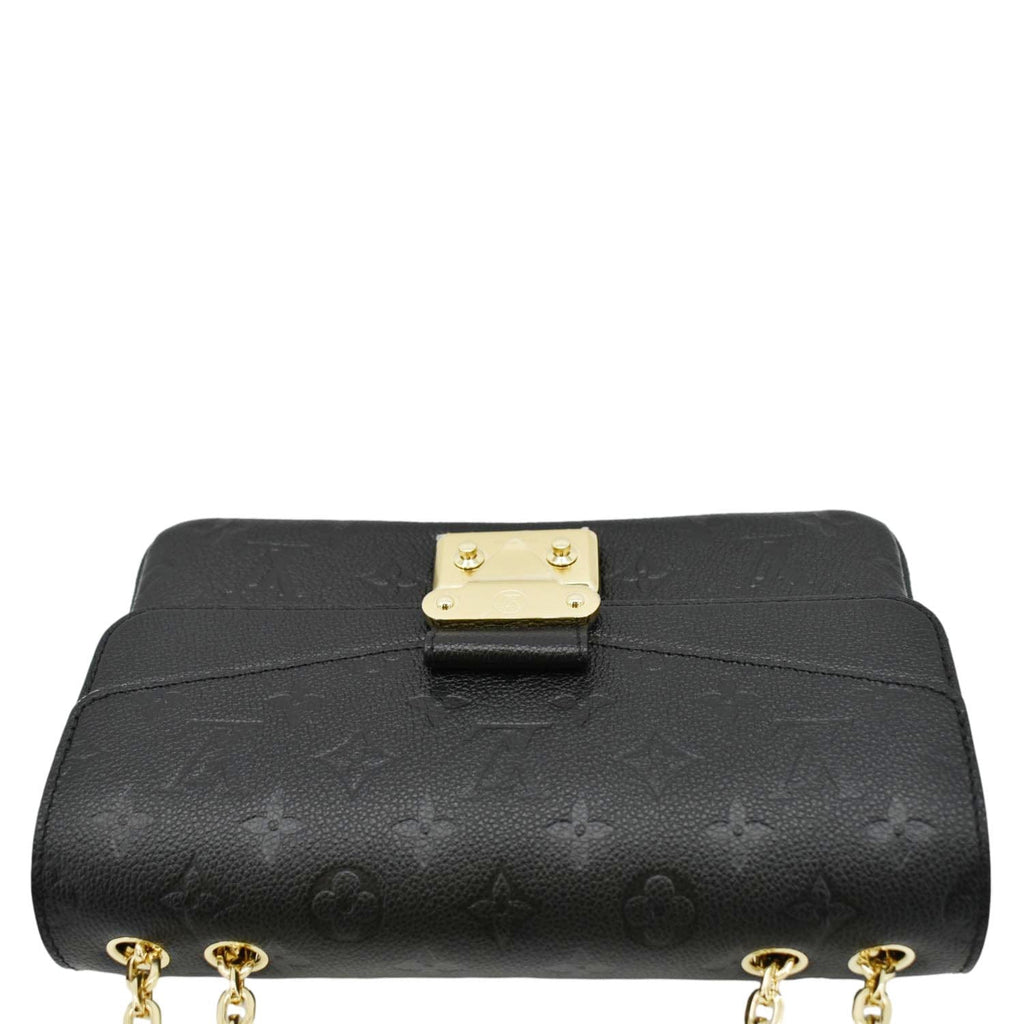 LOUIS VUITTON Marceau  Monogram Empreinte Leather Shoulder Bag Black