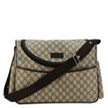 GUCCI Diaper Gucci Supreme Monogram Canvas Shoulder Bag Beige 123326