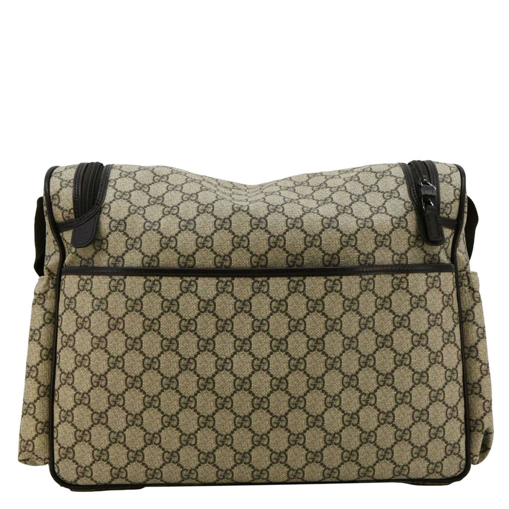 GUCCI Diaper Gucci Supreme Monogram Canvas Shoulder Bag Beige 123326