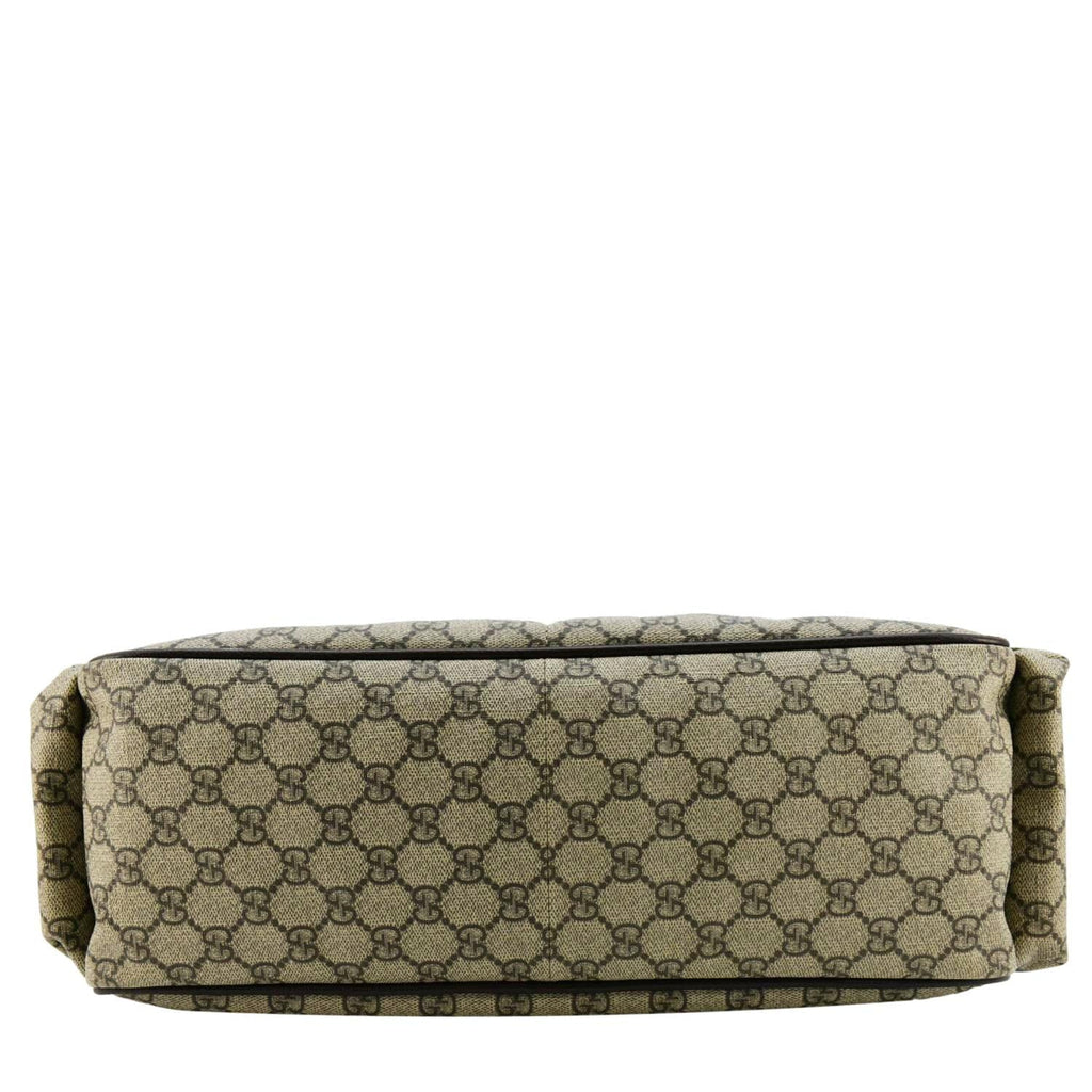 GUCCI Diaper Gucci Supreme Monogram Canvas Shoulder Bag Beige 123326
