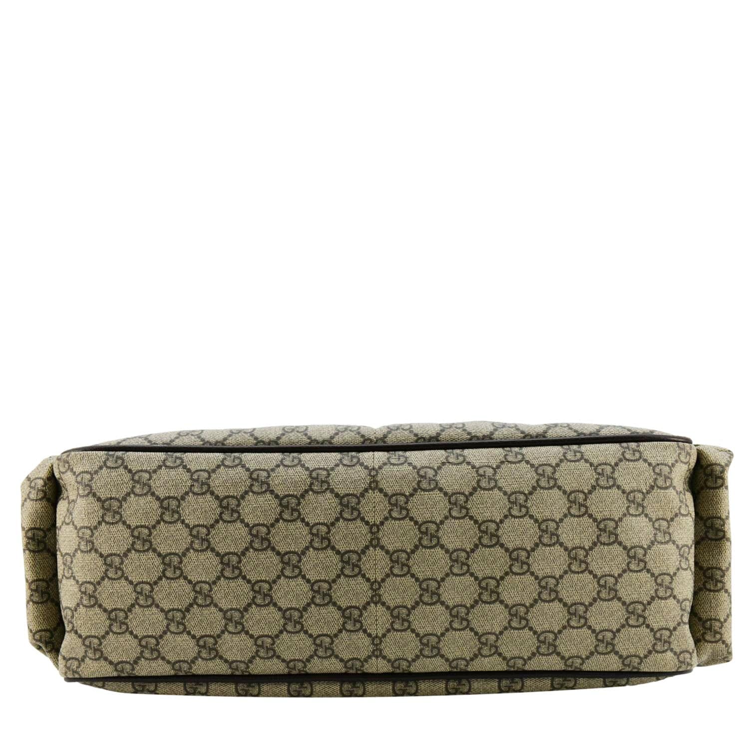 GUCCI Diaper Gucci Supreme Monogram Canvas Shoulder Bag Beige 123326