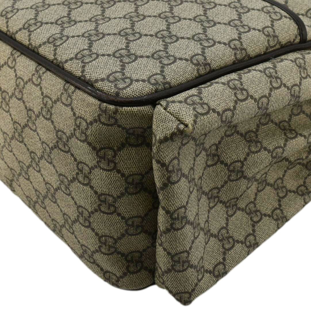 GUCCI Diaper Gucci Supreme Monogram Canvas Shoulder Bag Beige 123326