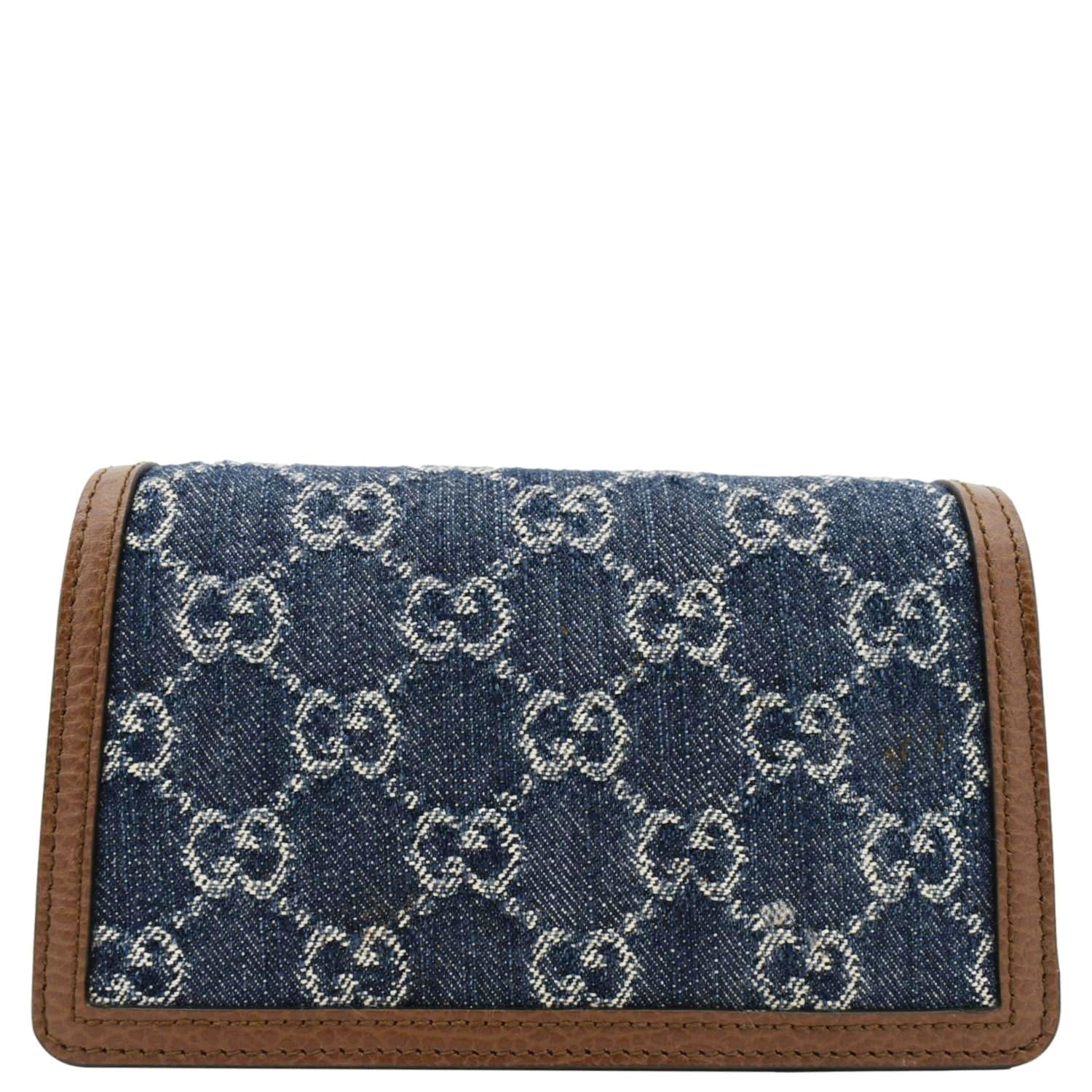 GUCCI Dionysus Super Mini Gucci Supreme Canvas Crossbody Bag Blue 476432