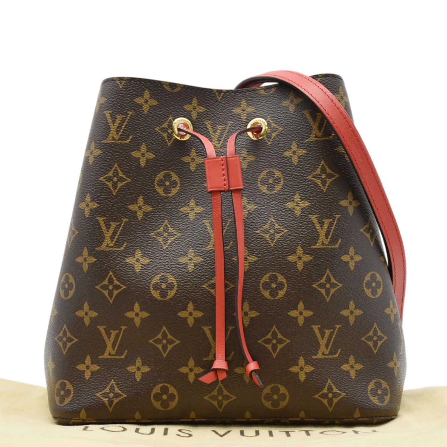 LOUIS VUITTON Neonoe Monogram Canvas Shoulder Bag Brown