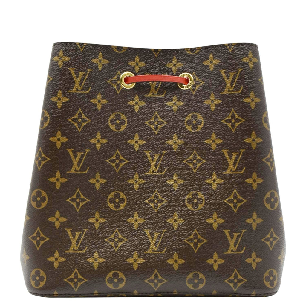 LOUIS VUITTON Neonoe Monogram Canvas Shoulder Bag Brown