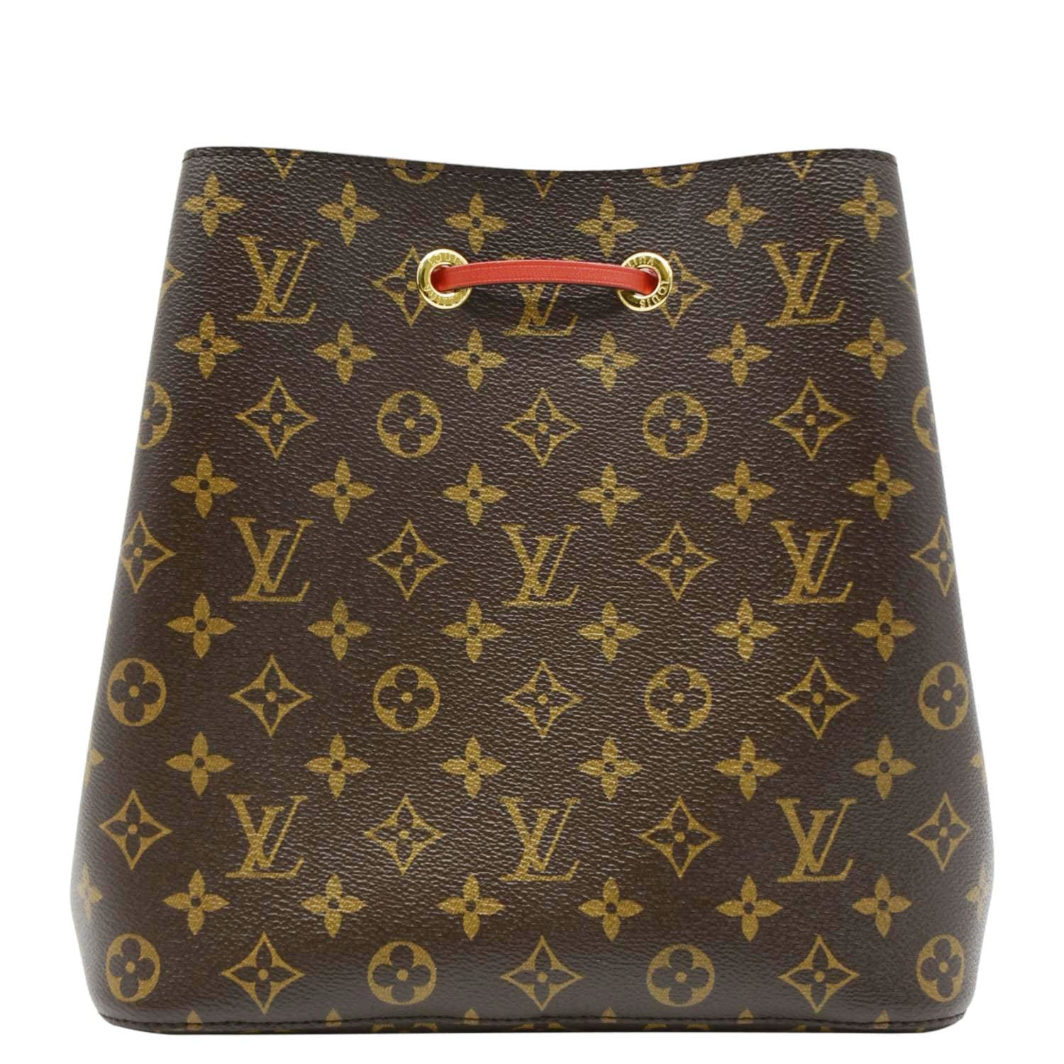 LOUIS VUITTON Neonoe Monogram Canvas Shoulder Bag Brown