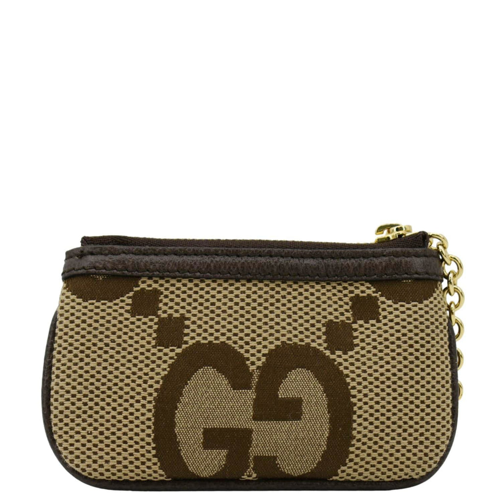 GUCCI Ophidia Jumbo Gucci Canvas Key Case Beige 671722