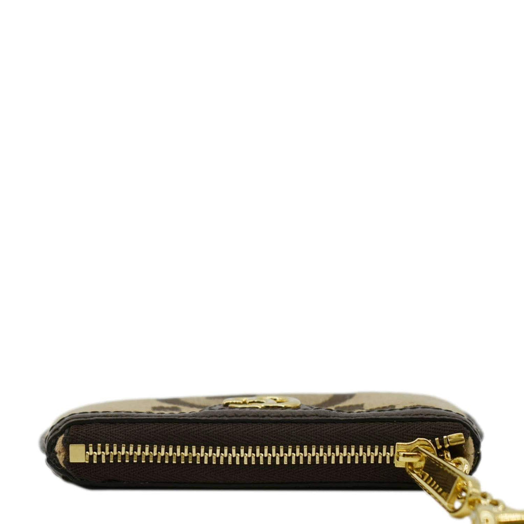 GUCCI Ophidia Jumbo Gucci Canvas Key Case Beige 671722