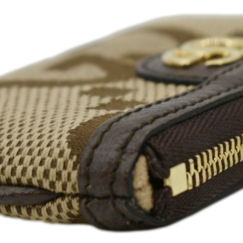 GUCCI Ophidia Jumbo Gucci Canvas Key Case Beige 671722