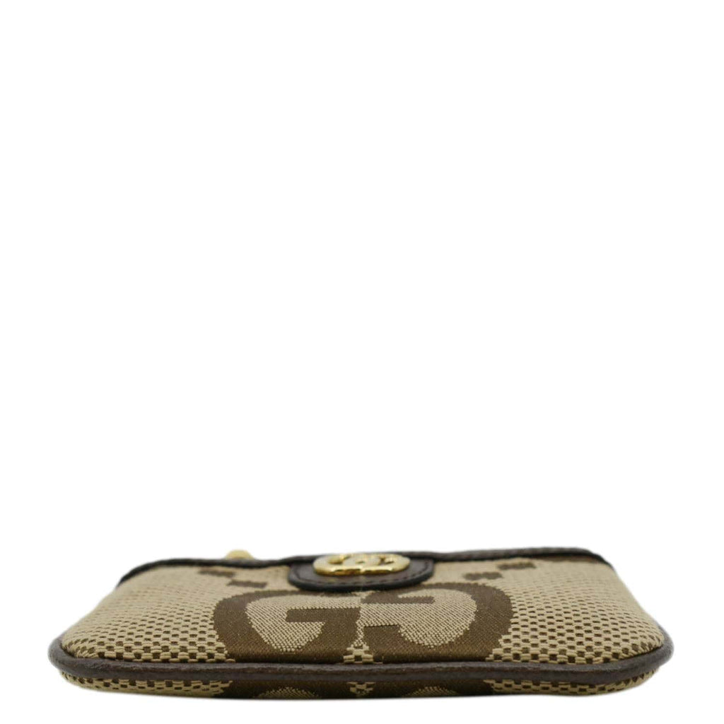 GUCCI Ophidia Jumbo Gucci Canvas Key Case Beige 671722